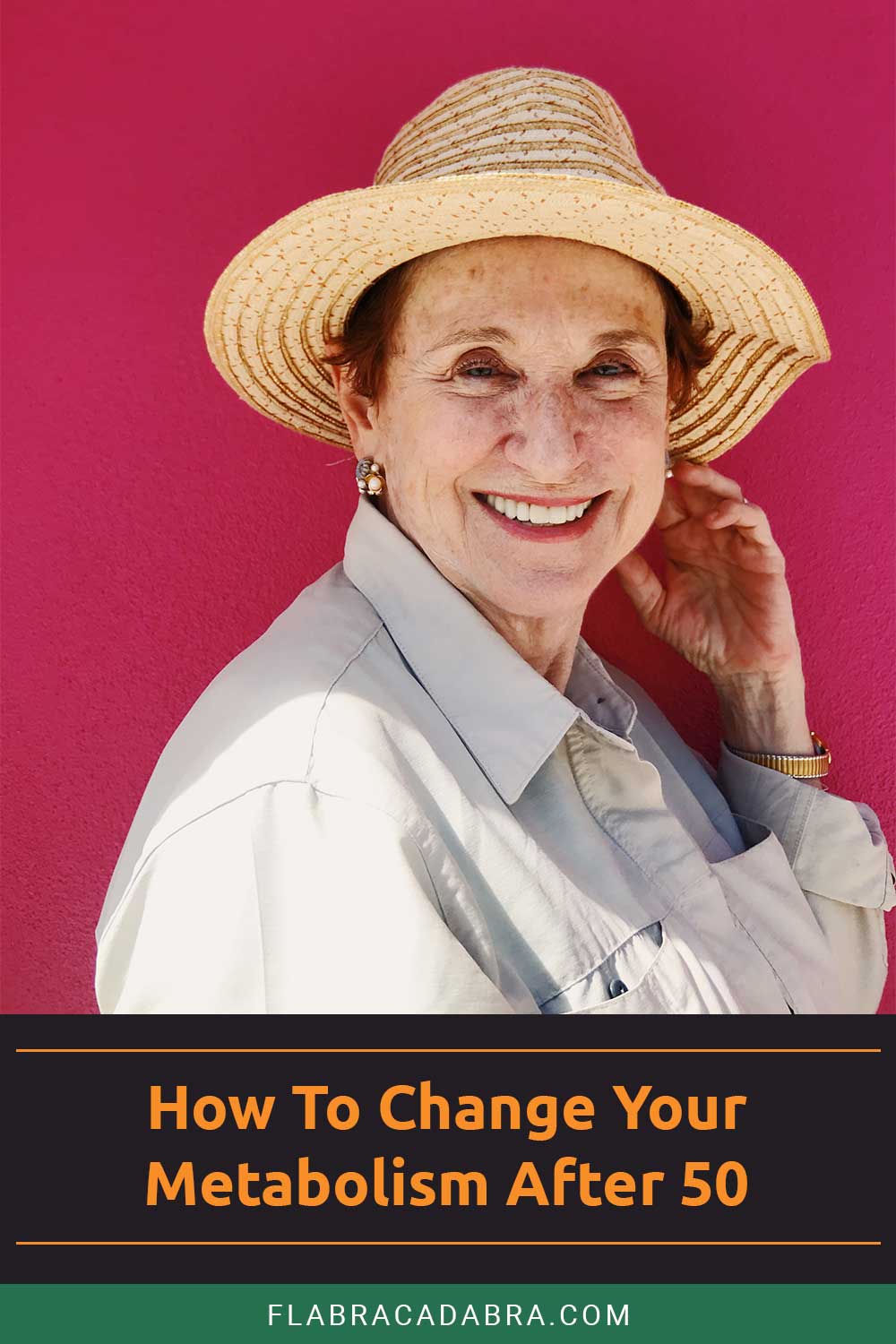 Old lady with hat smiling - How To Change Your Metabolism After 50